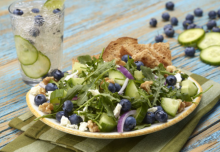 Cucumber Blueberry Salad